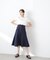 フロントボタンセミフレアスカート