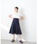 フロントボタンセミフレアスカート
