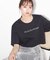 ショートボリュームロゴTシャツ