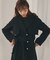 パールボタンウールトレンチコート