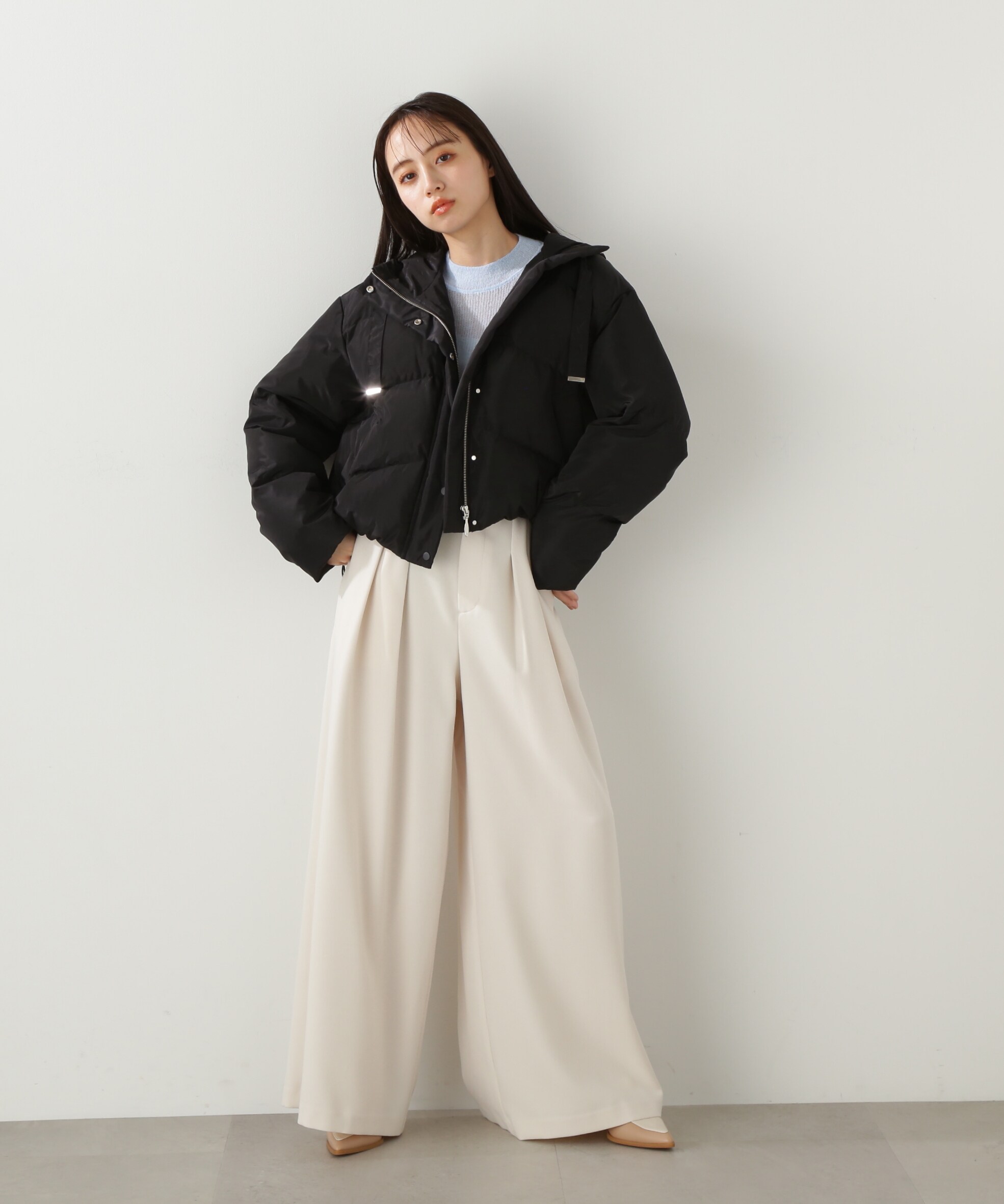 ドローストリングショートダウン