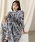 スイサイフラワープリントワンピース