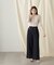 メタルボタンワイドパンツ