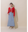 ◇ロゴジャガードビスチェアンサンブル　WEB限定カラー：ピンク