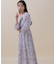 ◇ビッグフラワーシャーリングワンピース　WEB限定カラー：レッド