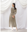 ◇ビッグフラワーシャーリングワンピース　WEB限定カラー：レッド