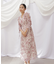 ◇ビッグフラワーシャーリングワンピース　WEB限定カラー：レッド