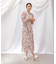 ◇ビッグフラワーシャーリングワンピース　WEB限定カラー：レッド