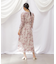 ◇ビッグフラワーシャーリングワンピース　WEB限定カラー：レッド