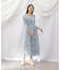 ◇ビッグフラワーシャーリングワンピース　WEB限定カラー：レッド