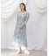 ◇ビッグフラワーシャーリングワンピース　WEB限定カラー：レッド
