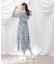 ◇ビッグフラワーシャーリングワンピース　WEB限定カラー：レッド