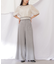 フロントZIPワイドパンツ
