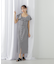 リネンライククロップドブラウス　WEB限定カラー:ブルー