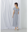 リネンライククロップドブラウス　WEB限定カラー:ブルー