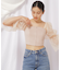 チュールスリーブビスチェブラウス