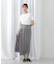 シャンブレーサテンラップスカート
