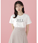オーガニック刺繍ロゴTシャツ　