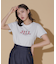 オーガニック刺繍ロゴTシャツ　