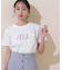 オーガニック刺繍ロゴTシャツ　