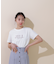 オーガニック刺繍ロゴTシャツ　