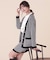 ◆ロングカーデ×ミニスカート　セットアップ