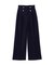 ◆エンブレムボタンワイドパンツ