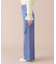 ダメージデニムスリットワイドパンツ