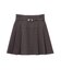 バックルベルト付プリーツミニスカート