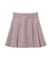 バックルベルト付プリーツミニスカート