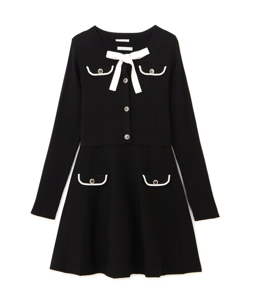 配色リブニットセットアップ｜ジルバイジルスチュアートの通販｜&mall