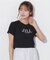 ショート丈刺繍ロゴTシャツオーガニックコットン