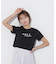 ショート丈刺繍ロゴTシャツオーガニックコットン