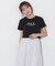 ショート丈刺繍ロゴTシャツオーガニックコットン