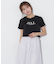 ショート丈刺繍ロゴTシャツオーガニックコットン