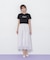 ショート丈刺繍ロゴTシャツオーガニックコットン