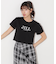 ショート丈刺繍ロゴTシャツオーガニックコットン