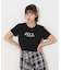 ショート丈刺繍ロゴTシャツオーガニックコットン