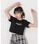 ショート丈刺繍ロゴTシャツオーガニックコットン