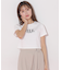 ショート丈刺繍ロゴTシャツオーガニックコットン