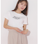 ショート丈刺繍ロゴTシャツオーガニックコットン
