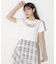 ショート丈刺繍ロゴTシャツオーガニックコットン