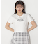 ショート丈刺繍ロゴTシャツオーガニックコットン