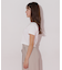 ショート丈刺繍ロゴTシャツオーガニックコットン