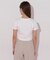 ショート丈刺繍ロゴTシャツオーガニックコットン