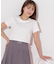 ショート丈刺繍ロゴTシャツオーガニックコットン
