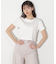 ショート丈刺繍ロゴTシャツオーガニックコットン