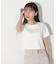 ショート丈刺繍ロゴTシャツオーガニックコットン
