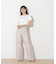 ショート丈刺繍ロゴTシャツオーガニックコットン