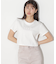 ショート丈刺繍ロゴTシャツオーガニックコットン